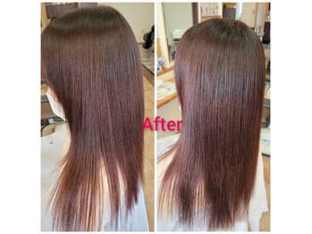 ピンクのヘアカラー